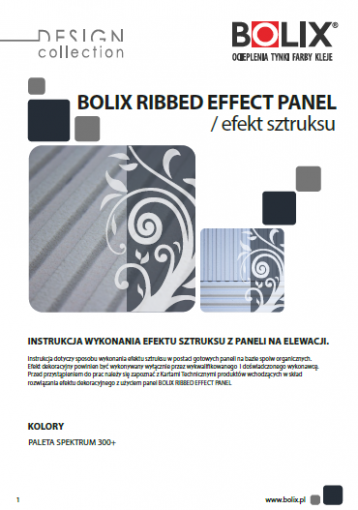 BOLIX DESIGN COLLECTION RIBBED EFFECT PANEL /RYFEL