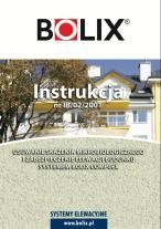 INSTRUKCJA BOLIX Nr IB/02/2001