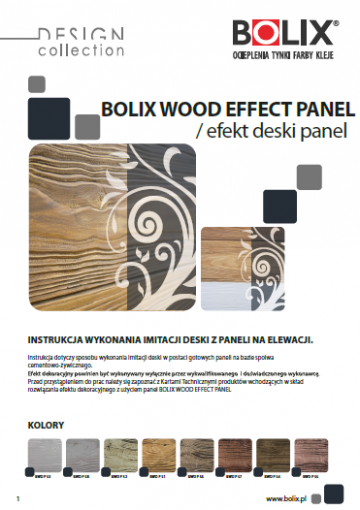 BOLIX DESIGN COLLECTION WOOD EFFECT PANEL /DESKA